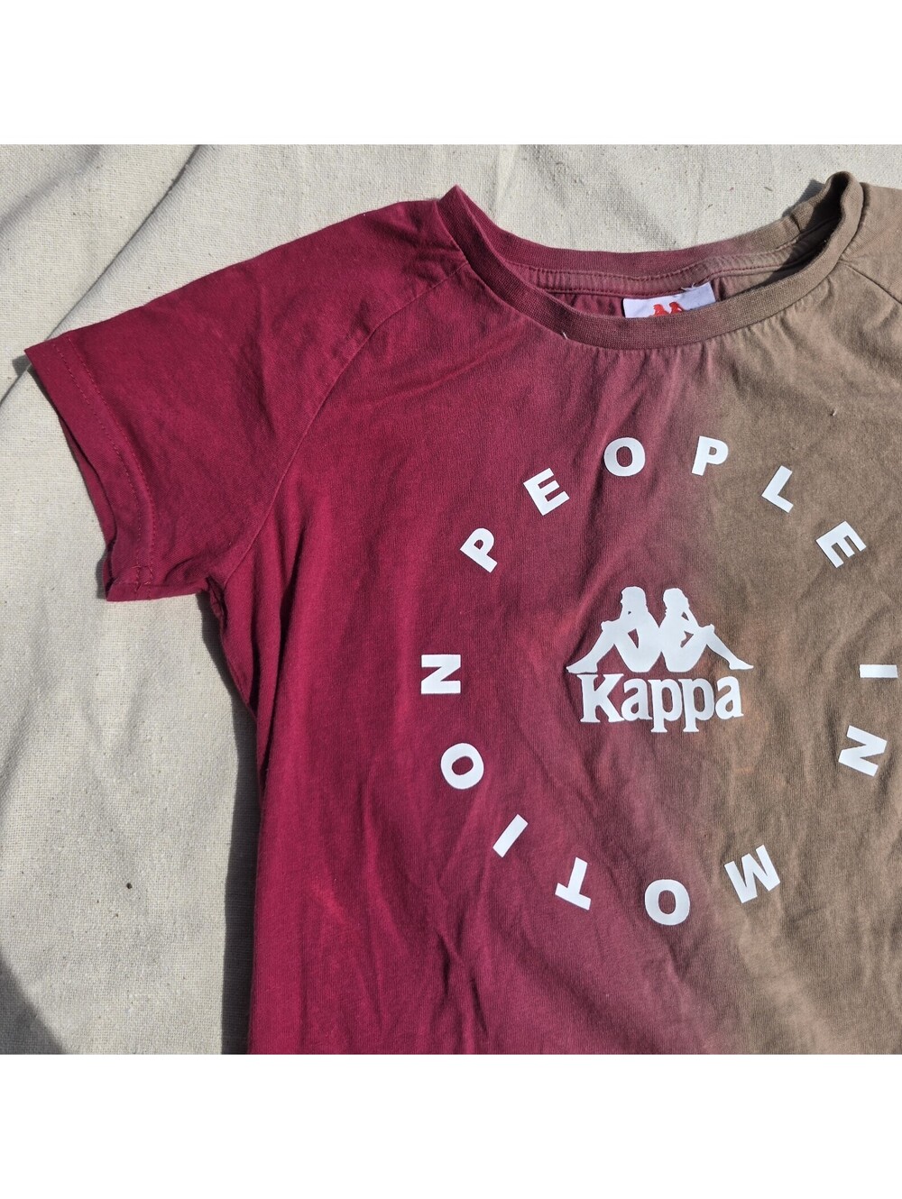 Kappa Women’s XS Burgundy/Brown Colorblock - Picture 2 of 9